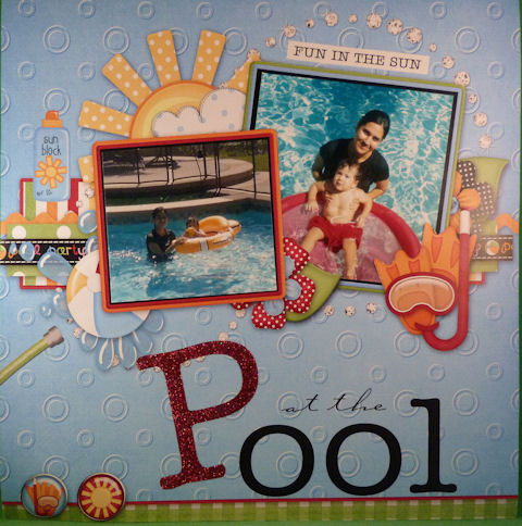 At the Pool – Scrap Madness Designs